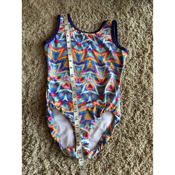 Snowflake Gymnastics Leotard Adult XS AXS (10/12 Girls) Competition SHIMMER Q23 - Picture 7 of 8